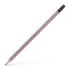 Grafitceruza, B, háromszögletű, radírral, FABER-CASTELL Grip 2001, rózsaszín (TFC217237)