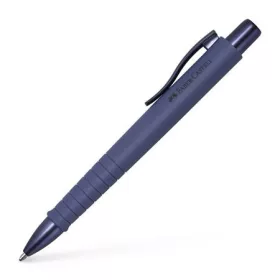   Golyóstoll, 1 mm, XB, nyomógombos tolltest, kék alkonyat tolltest, FABER-CASTELL Poly Ball Urban, kék (TFC241111)