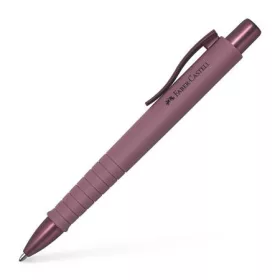   Golyóstoll, 1 mm, XB, nyomógombos tolltest, bordó tolltest, FABER-CASTELL Poly Ball Urban, kék (TFC241119)