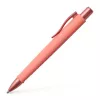 Golyóstoll, 1 mm, XB, nyomógombos tolltest, korallpiros tolltest, FABER-CASTELL Poly Ball Urban, kék (TFC241125)