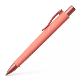   Golyóstoll, 1 mm, XB, nyomógombos tolltest, korallpiros tolltest, FABER-CASTELL Poly Ball Urban, kék (TFC241125)