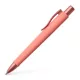 Golyóstoll, 1 mm, XB, nyomógombos tolltest, korallpiros tolltest, FABER-CASTELL Poly Ball Urban, kék (TFC241125)
