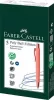 Golyóstoll, 1 mm, XB, nyomógombos tolltest, korallpiros tolltest, FABER-CASTELL Poly Ball Urban, kék (TFC241125)