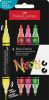 Dekormarker készlet, 1,0/3,0 mm, kétvégű, akril, FABER-CASTELL Shake&Paint, 4 különböző neon szín (TFC285505)