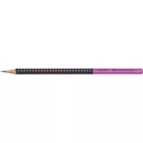   Grafitceruza, HB, háromszögletű, FABER-CASTELL Grip 2001, fekete,rózsaszín (TFC517011)