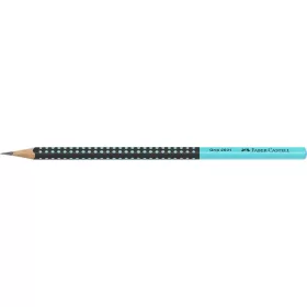   Grafitceruza, HB, háromszögletű, FABER-CASTELL Grip 2001, fekete, türkiz (TFC517012)