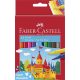 Filctoll készlet, FABER-CASTELL, 12 különböző színCastle (TFC554201)