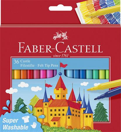 Filctoll készlet, FABER-CASTELL, 36 különböző szín Castle (TFC554203)