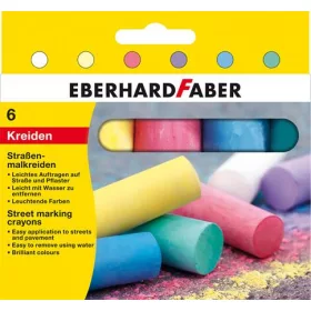   Aszfaltkréta, henger alakú, EBERHARD FABER, 6 különböző szín (TFCEF526506)