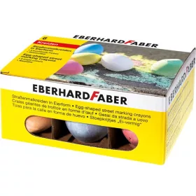   Aszfaltkréta, tojás alakú, EBERHARD FABER, 6 különböző szín (TFCEF526510)