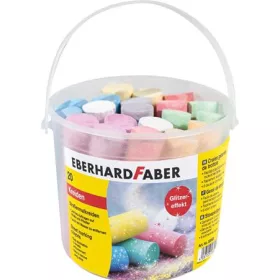   Aszfaltkréta, 20 darabos,  EBERHARD FABER, 6 csillámos szín (TFCEF526520)