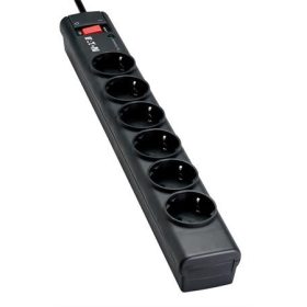   Elosztó, 6 aljzat, túlfeszültségvédő elosztó, EATON Protection Strip (TFVEAPS6)