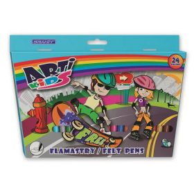   Filctoll készlet, GRANIT Arti Kids, 24 különböző szín (TGFL24)