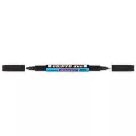   Alkoholos marker, CD/DVD, 0,4/1,5-2,5 mm, kúpos, kétvégű, GRANIT Piccolo M830, fekete (TGM830FK)