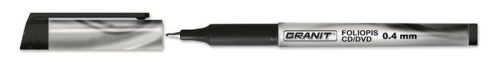 Alkoholos marker, OHP, 0,4 mm, GRANIT M854, fekete (TGM854FK)