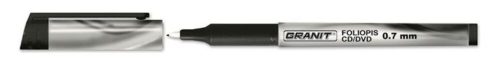 Alkoholos marker, OHP, 0,7 mm, GRANIT M857, fekete (TGM857FK)