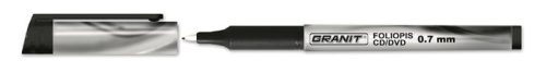 Alkoholos marker, OHP, 0,7 mm, GRANIT M857, fekete (TGM857FK)