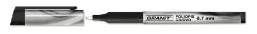 Alkoholos marker, OHP, 0,7 mm, GRANIT M857, fekete (TGM857FK)