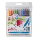 Filctoll készlet, 1/3 mm, kétvégű, ICO Süni 300 DUO, 12 különböző szín (TIC300D12)