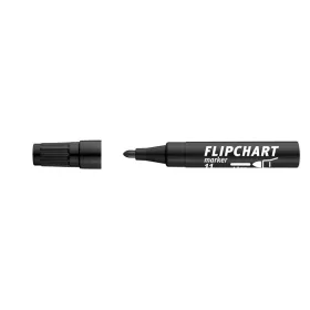   Flipchart marker, 1-3 mm, kúpos, ICO Artip 11, fekete (TICA11FK)