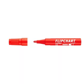   Flipchart marker, 1-3 mm, kúpos, ICO Artip 11, piros (TICA11P)