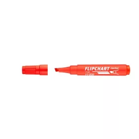   Flipchart marker, 1-4 mm, vágott, ICO Artip 12 XXL, piros (TICA12XP)
