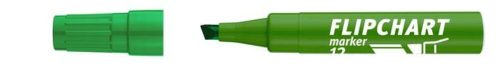 Flipchart marker, 1-4 mm, vágott, ICO Artip 12 , zöld (TICA12Z)