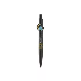   Golyóstoll, 0,8 mm, nyomógombos, ICO Astronaut, fekete-fekete (TICASFK)