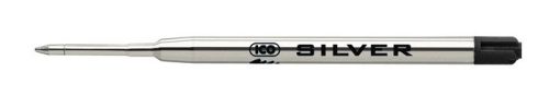 Golyóstollbetét, 0,8 mm, góliát, ICO Silver, fekete (TICBSIFK)