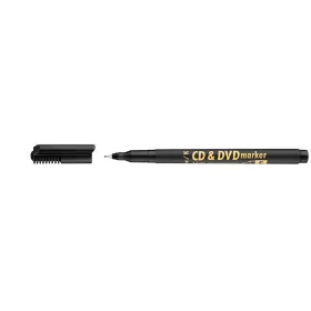 Alkoholos marker, CD/DVD, 0,5 mm, ICO, fekete (TICCDFK)