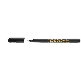 Alkoholos marker, CD/DVD, 0,5 mm, ICO, fekete (TICCDFK)