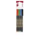 Alkoholos marker készlet, CD/DVD, 0,5 mm, ICO, 4 különböző szín (TICCDV4)