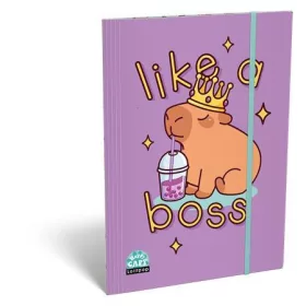   Gumis mappa, karton, A4, LIZZYSULI, Lollipop Capibara (TICGMLCBA4)