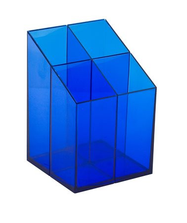 Írószertartó, ICO, áttetsző kék (TICITK)