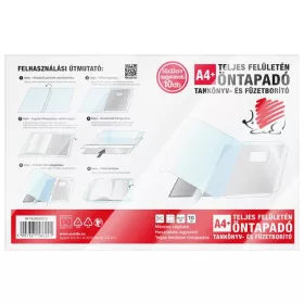   Öntapadó füzet- és könyvborító, A4, víztiszta, öntapadó, ICO Süni (TICKBA4T)