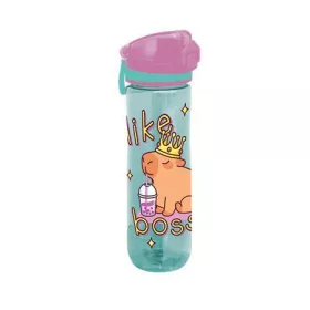   Kulacs, 600 ml, LIZZYSULI, Lollipop Capybara, zöld-lila (TICKULCB)