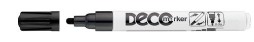 Lakkmarker, 2-4 mm, ICO Decomarker fekete (TICLAFK)