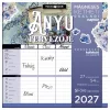 Falinaptár, mágneses, kétheti, 22x22 cm, LIZZYCALENDAR Anyu tervezője Scrapbook Style (TICLCFNMAN)
