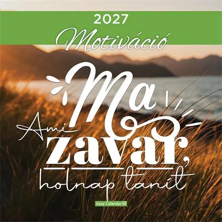 Falinaptár, 29x29 cm, LIZZYCALENDAR Motiváció (TICLCFNMO)