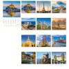 Falinaptár, A4, LIZZYCALENDAR A világ csodái (TICLCFNVI)