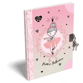   Emlékkönyv, lakattal, A5, keményfedeles, LIZZYSULI, Tiny Dancer, Lovely Ballerina (TICLEKTDA5)