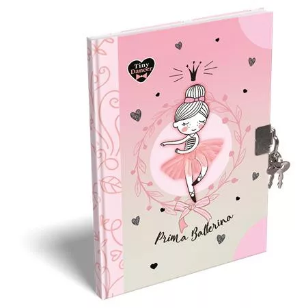 Emlékkönyv, lakattal, A5, keményfedeles, LIZZYSULI, Tiny Dancer, Lovely Ballerina (TICLEKTDA5)