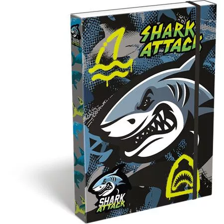 Füzetbox, A4, LIZZYSULI, Shark Attack (TICLFBSAA4)