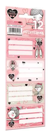Füzetcímke, 12 db, LIZZYSULI, Tiny Dancer, Lovely Ballerina (TICLFCEGTD)