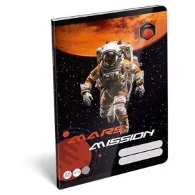   Füzet, tűzött, A5, kockás, 32 lap, LIZZYSULI, Mars Mission, 27-32 (TICLFKA5MM)