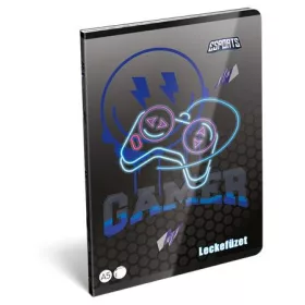   Füzet, tűzött, A5, lecke, 40 lap, LIZZYSULI, Esport Gamer on Duty (TICLFLA5EG)