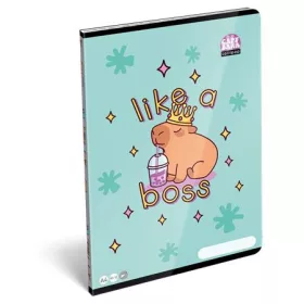   Füzet, tűzött, A4, sima, 32 lap LIZZYSULI, Lollipop Capybara (TICLFSA4LC)