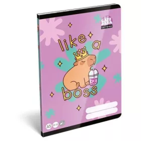   Füzet, tűzött, A5, sima, 32 lap LIZZYSULI, Lollipop Capybara, 20-32 (TICLFSA5LC)
