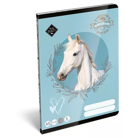 Füzet, tűzött, A5, vonalas, 32 lap, 2. osztály, LIZZYSULI, Wild Beauty, Sport Club,16-32 (TICLFVA5WB2)