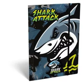   Gumis mappa, karton, A4, LIZZYSULI, Shark Attack (TICLGMSAA4)